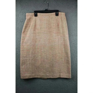 Pendleton Women's Skirt-100% Silk-Size 12-Satin Lined